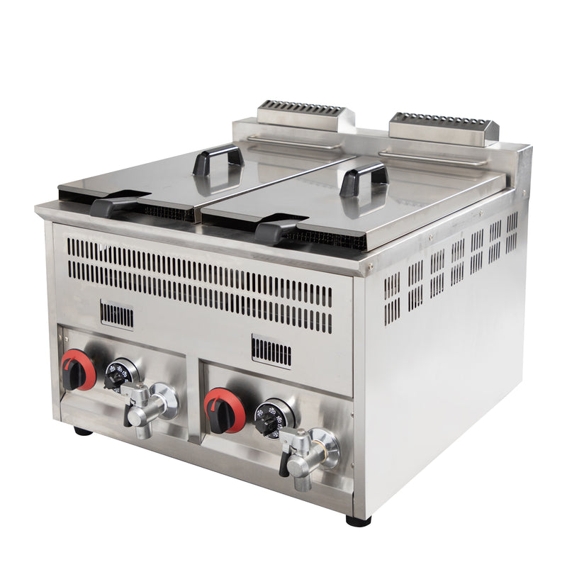 Grace double gas fryer machine gas commercial