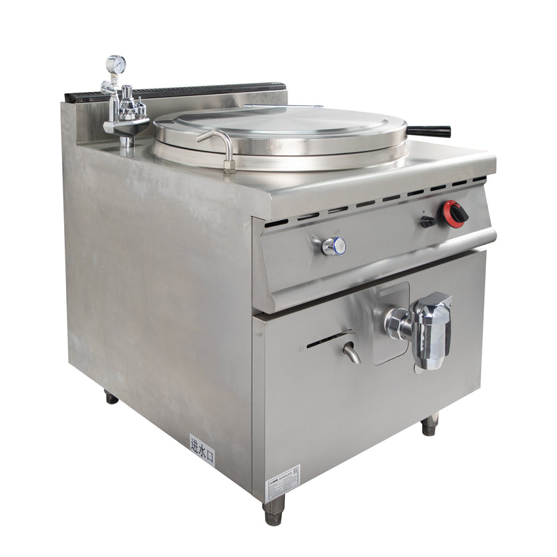 Grace Commercial 100L Gas Soup Kettle with Deep Indirect Heating for Restaurants and Hotels