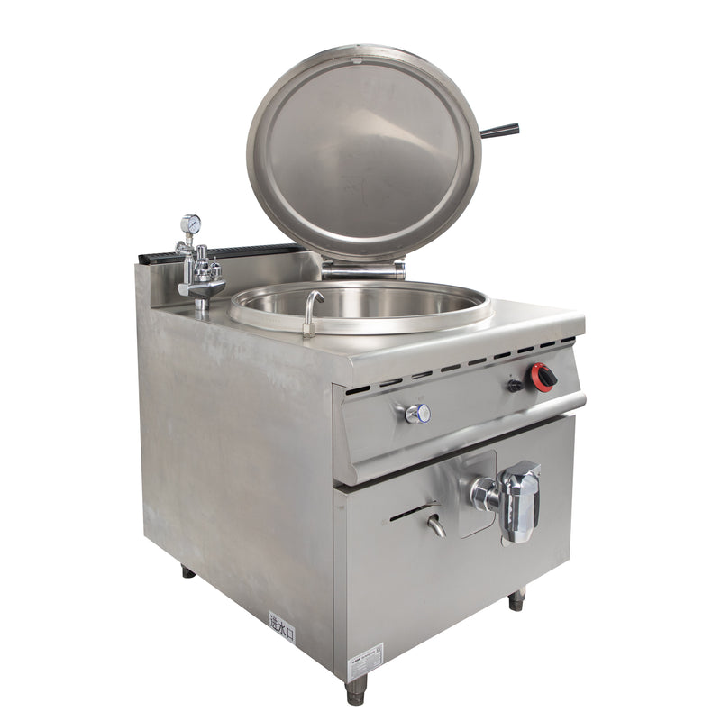 Grace Commercial 100L Gas Soup Kettle with Deep Indirect Heating for Restaurants and Hotels