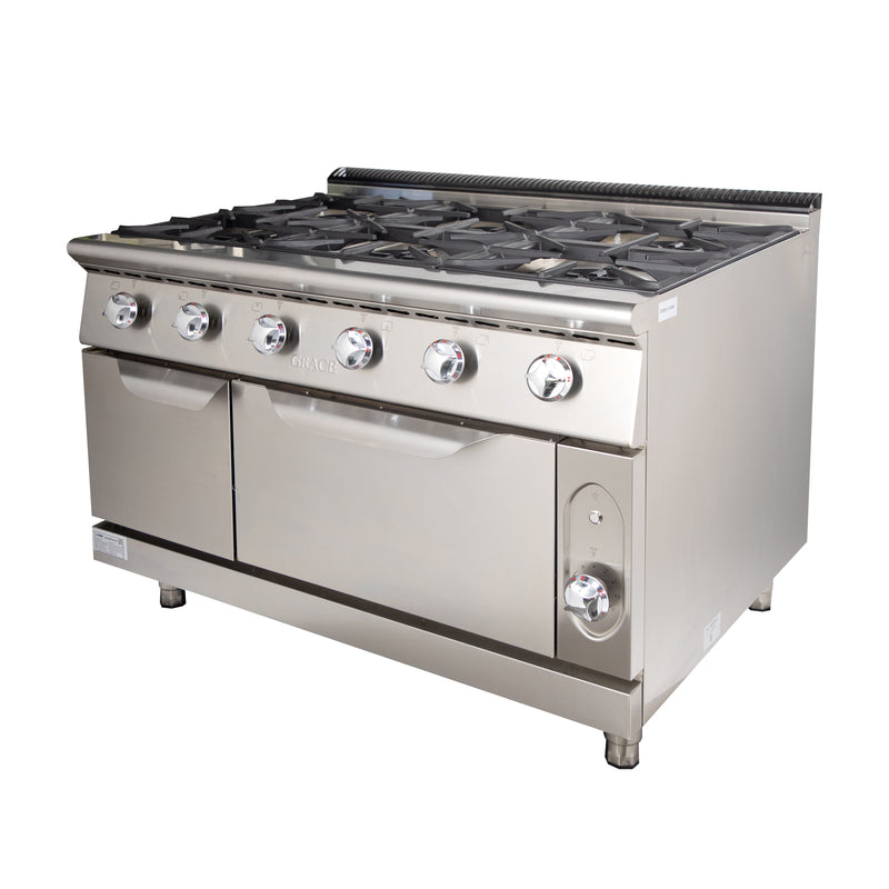 Grace commercial gas range with oven 4 burner with oven  professional gas burner with oven