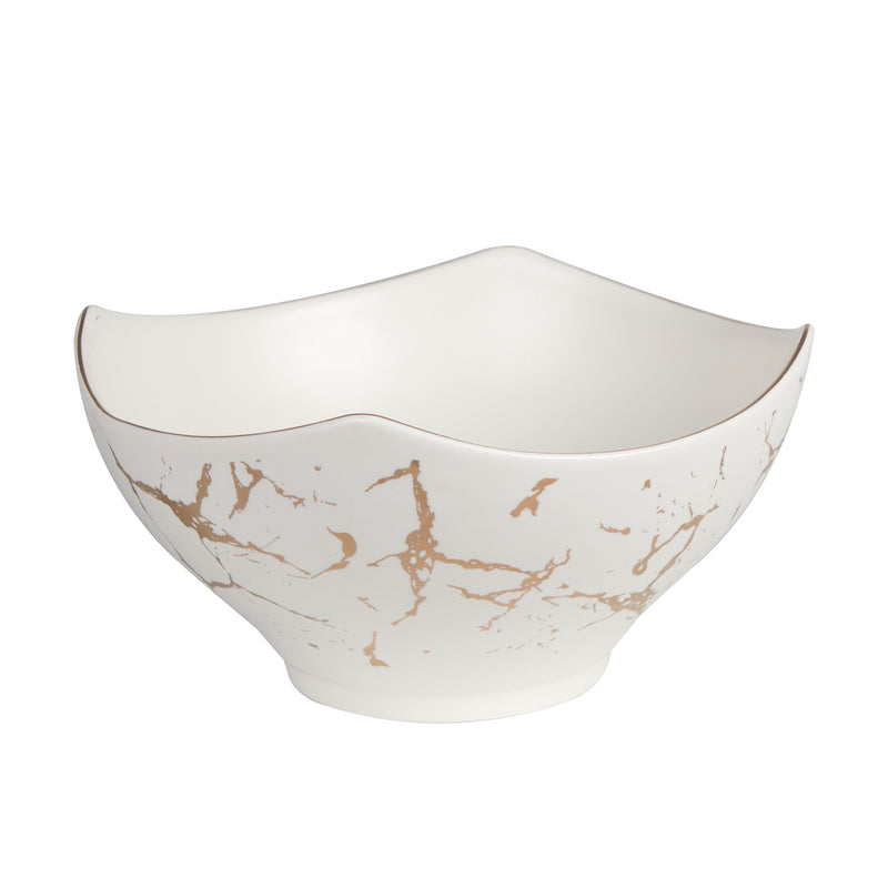 White Porcelain Bowl With Wooden Bowl Holder