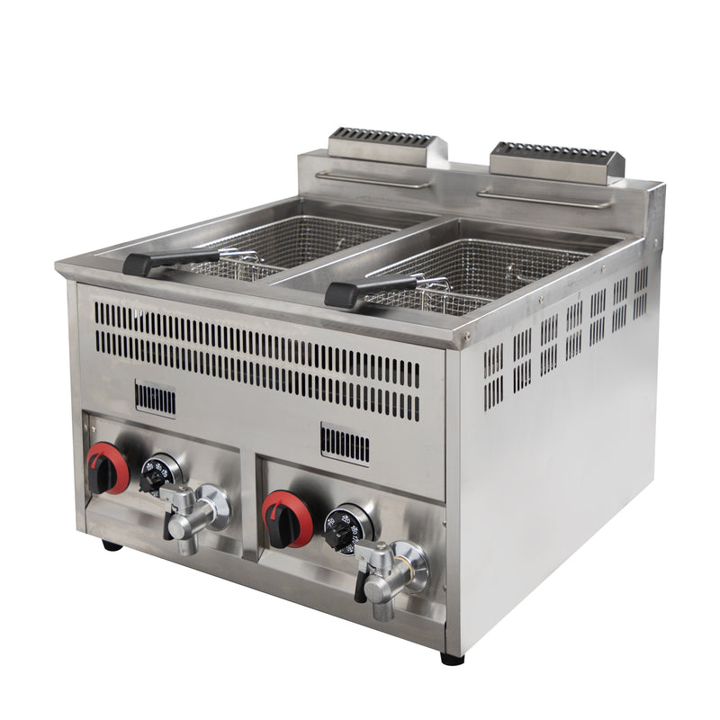 Grace double gas fryer machine gas commercial