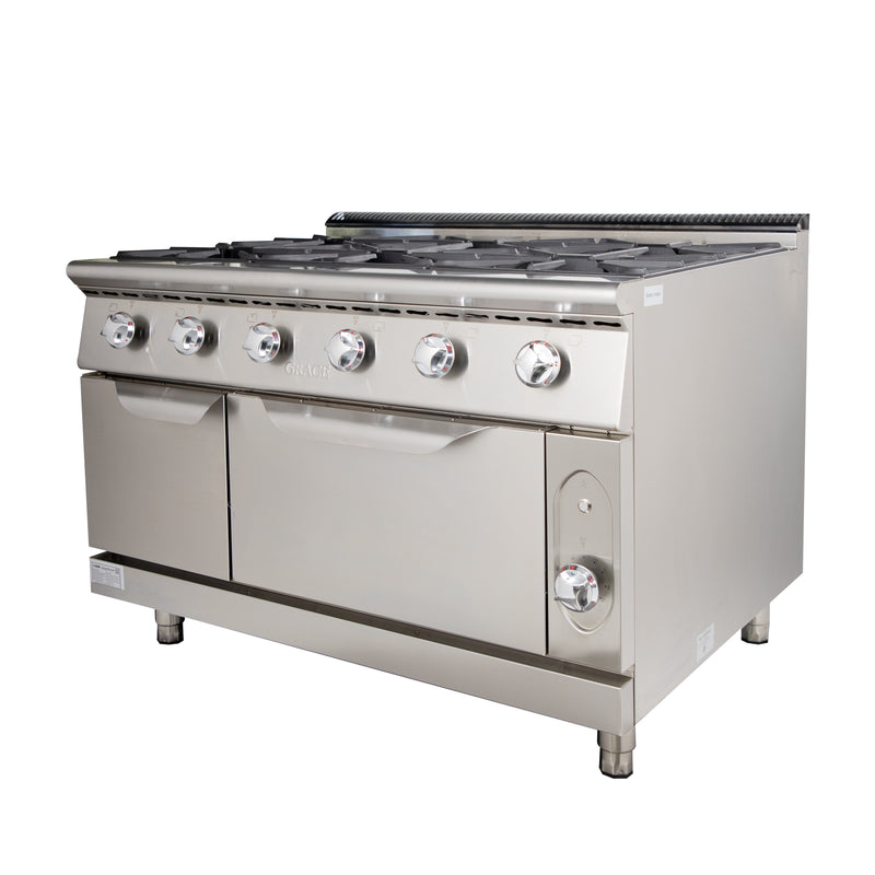 Grace commercial gas range with oven 4 burner with oven  professional gas burner with oven