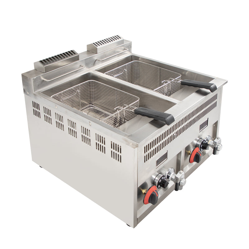 Grace double gas fryer machine gas commercial