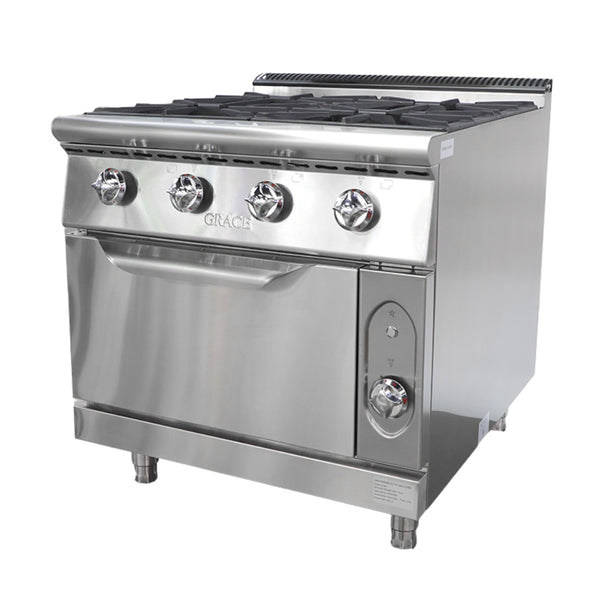 Standing Gas Cooker Oven 4 Burner Gas Cooking Rang With Oven Kitchen Gas Cooker With Oven