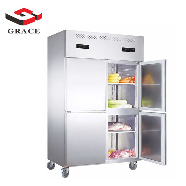 Top Selling Stainless Steel Commercial Deep Freezer Supermarket Refrigerator Freezer