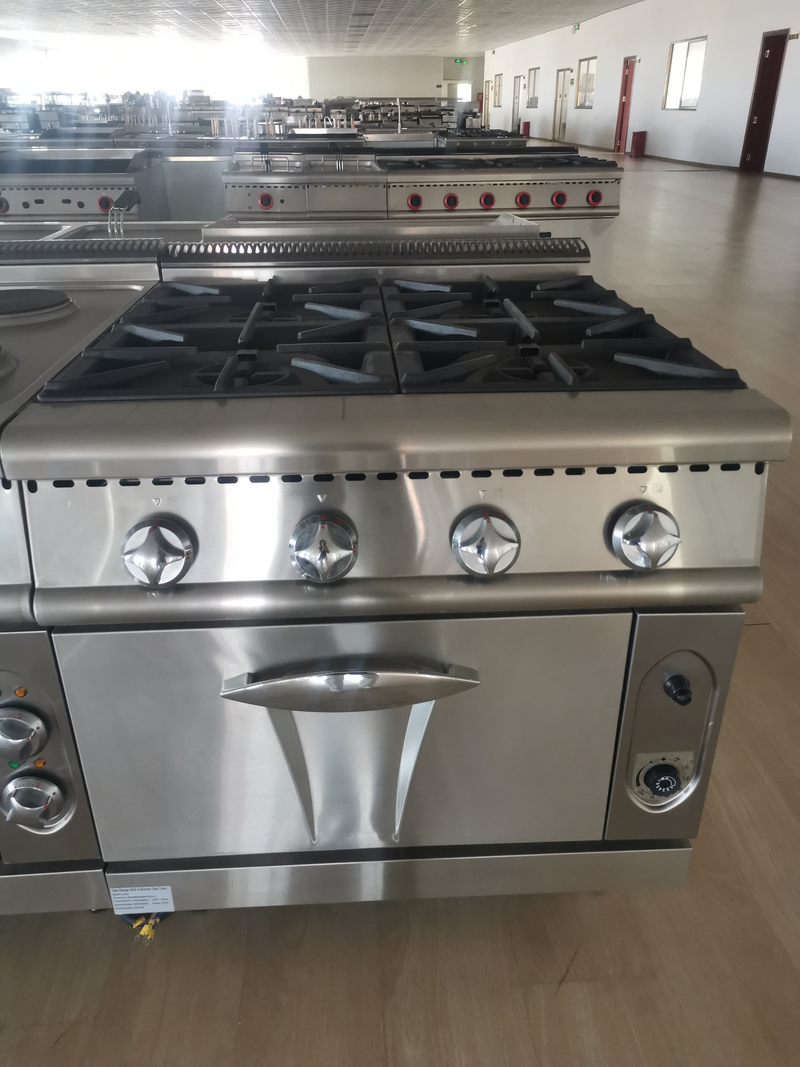 Commecial Gas Range with Cabinet for restaurant or hotel