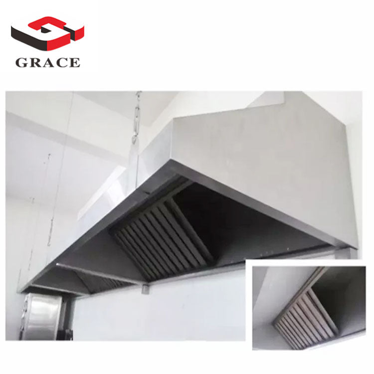 Hotel Commercial Kitchen Equipment Customized Stainless Steel Restaurant Exhaust Range Hood