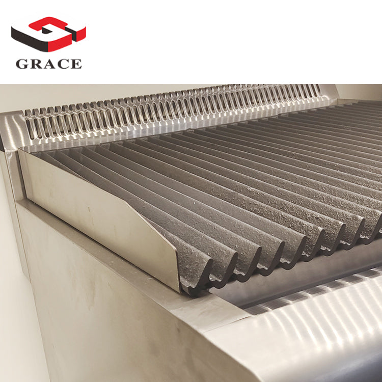 Counter Top Stainless Steel Gas Lava Rock Grill