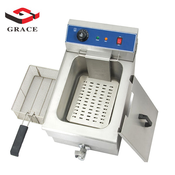 15L Commerical Potato Chips Fryer Machine With Front Drain