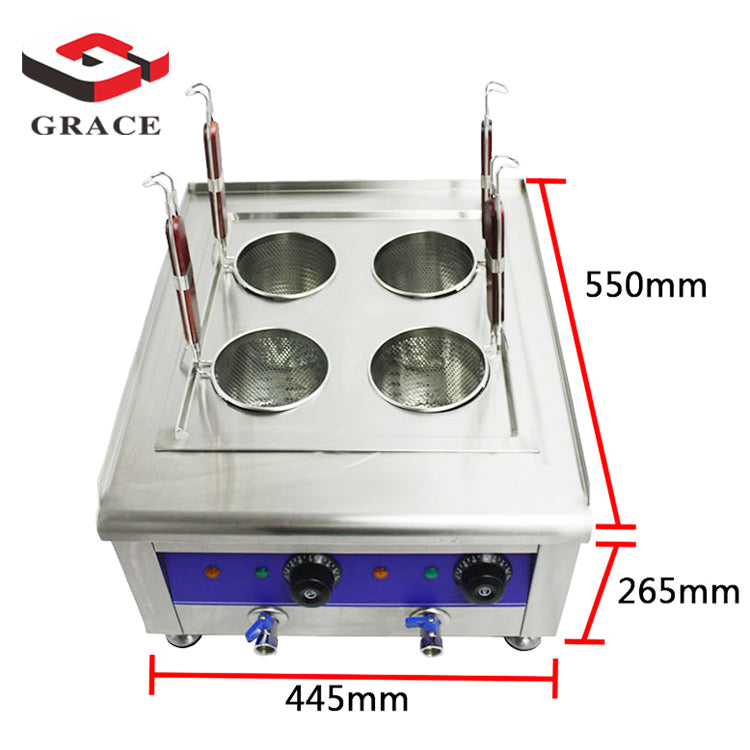 Fast Heating Tabletop Noodle Cooking Warmer Gas Pasta Cooker