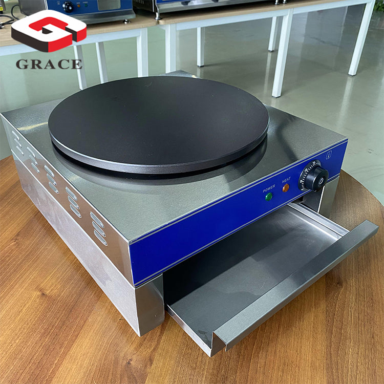 Professional Commercial Street Snack Efficient Stainless Steel Non-stick Electric Crepe Maker