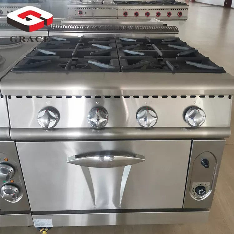 Standing Gas Cooker Oven 4 Burner Gas Cooking Rang With Oven Kitchen Gas Cooker With Oven