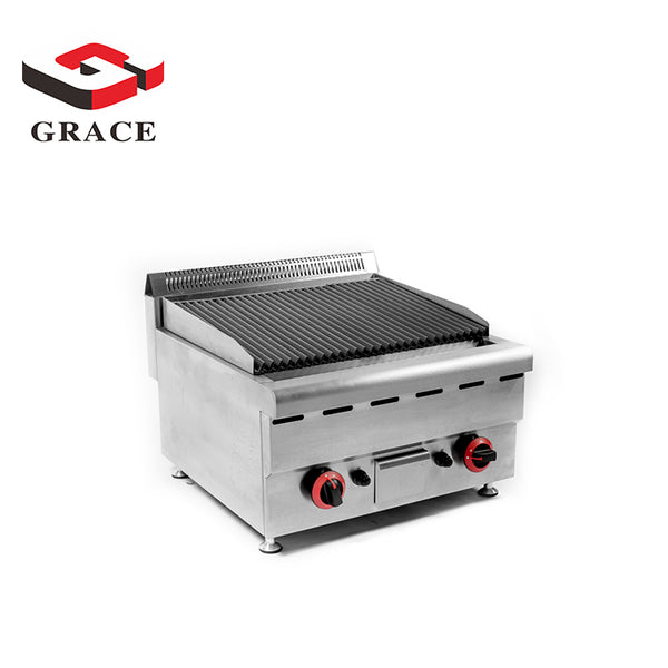 Commercial Gas Lava Rock Grill Hotel Kitchen Equipment