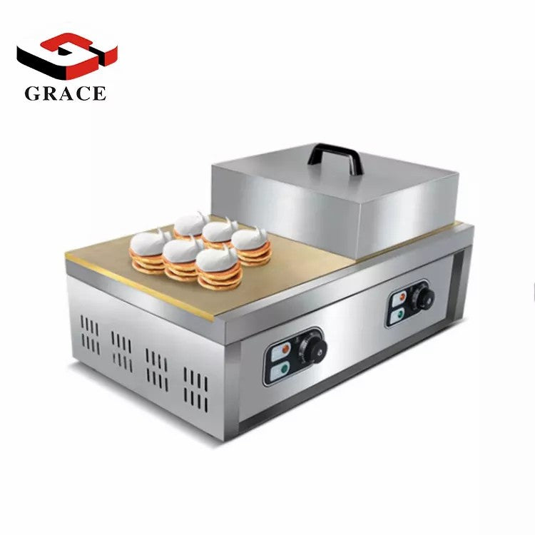 Commercial Use Nonstick 220v Electric Full Copper Surface Nonstick Dorayaki Pancake Souffle Machine