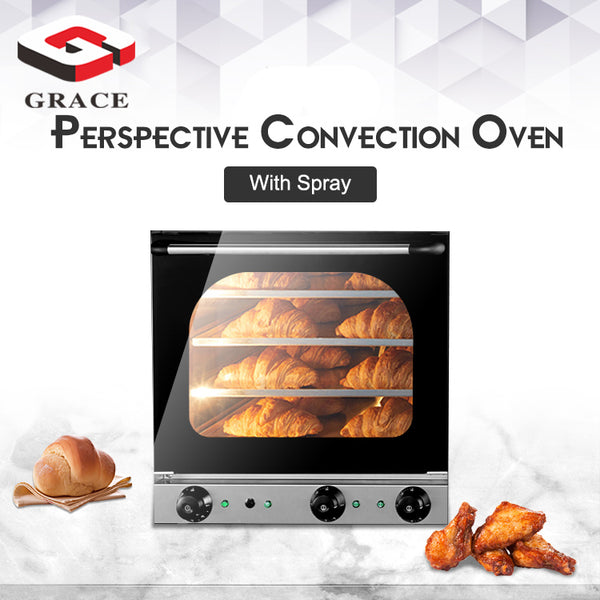 Four-Layer Electric Oven Commercial Electric Oven With Spray Perspective Hot Air Circulation