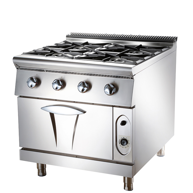 Commecial Gas Range with Cabinet for restaurant or hotel